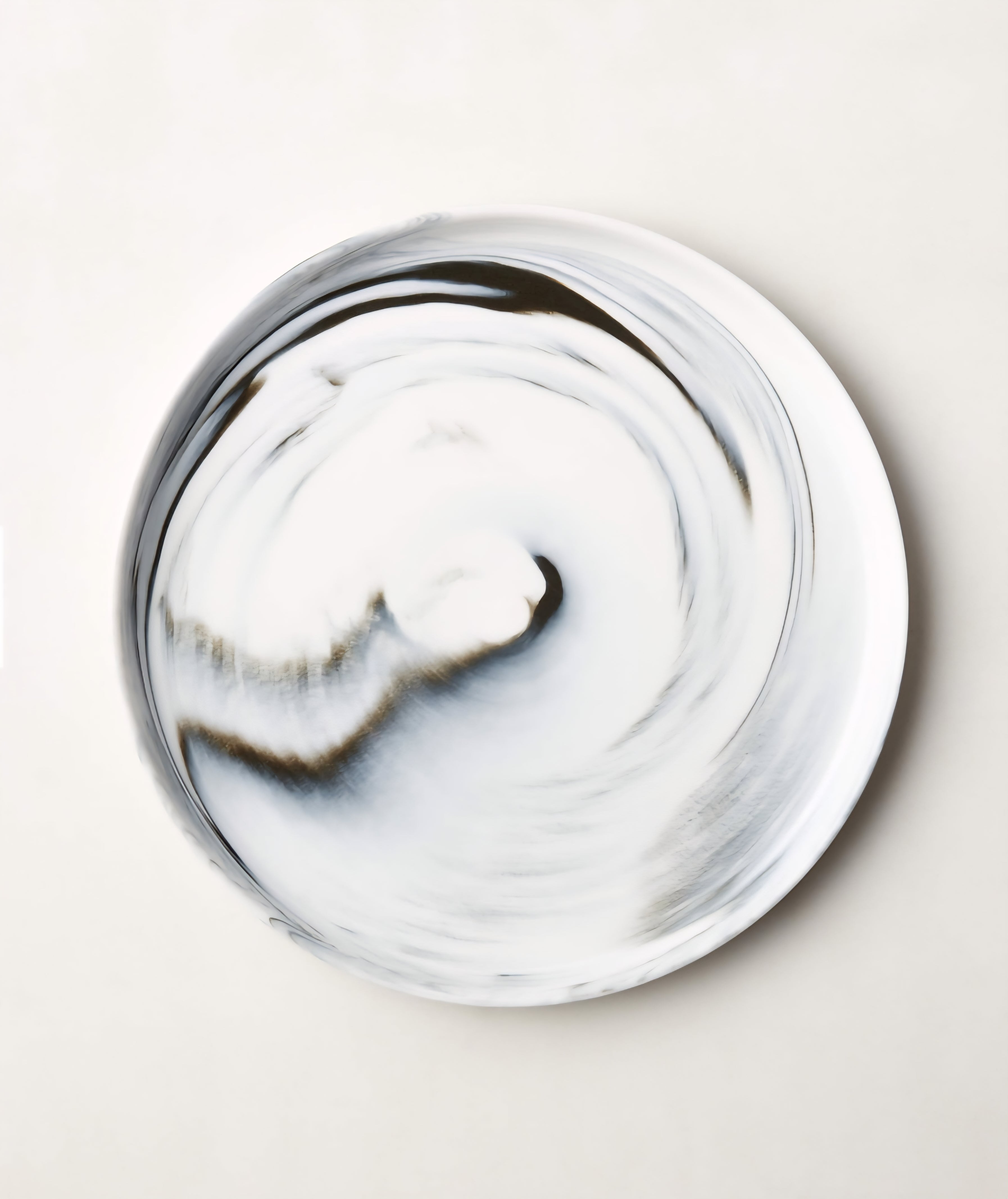 THE ONE × Swirl — 3-Piece Black and White Dinnerware Set