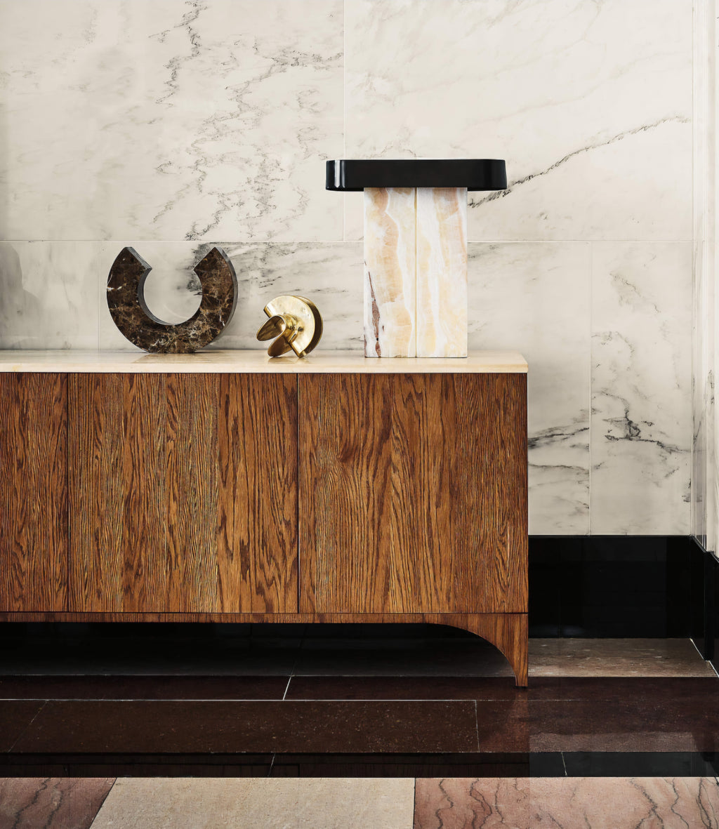 THE ONE × Lastra — White Onyx Table Lamp
