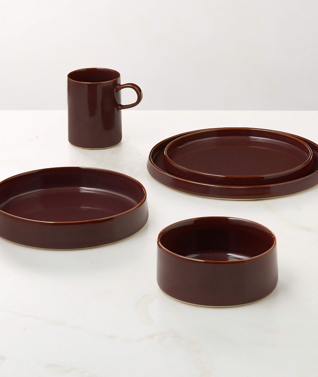 THE ONE × Prado — Reactive Glaze Salad & Dinner Plates