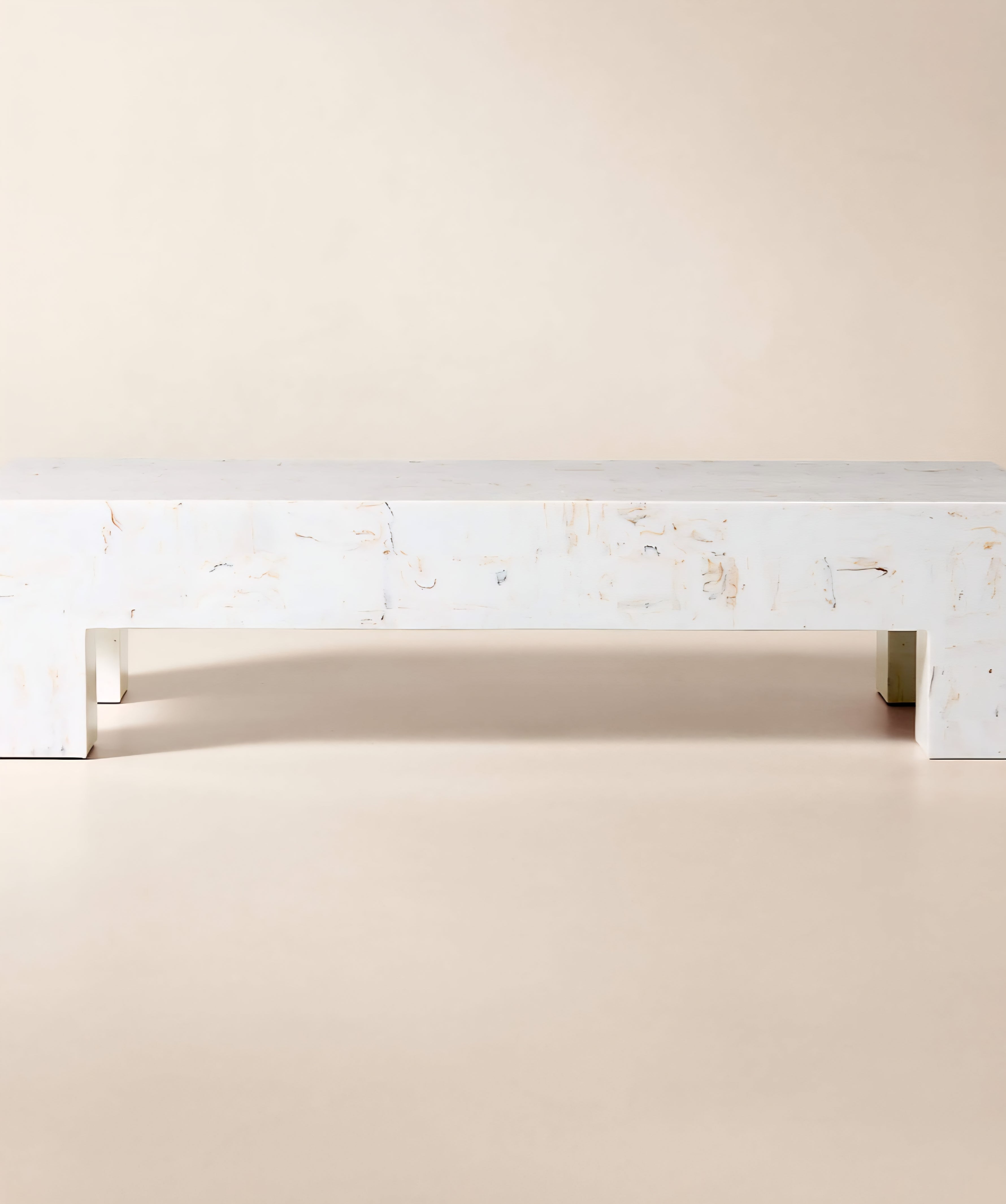 THE ONE × Scatola — Brown Burl Wood Coffee Table