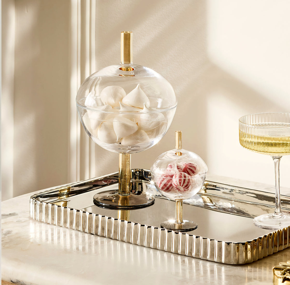 THE ONE × Gianna — Glass Dishes with Lids (Set of 2)