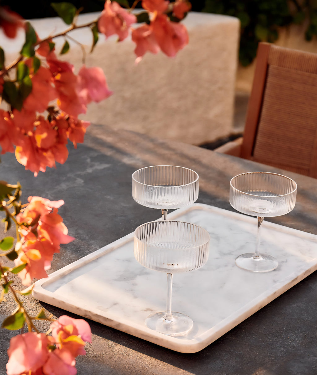 THE ONE × Marble — Rectangular Marble Serving Tray