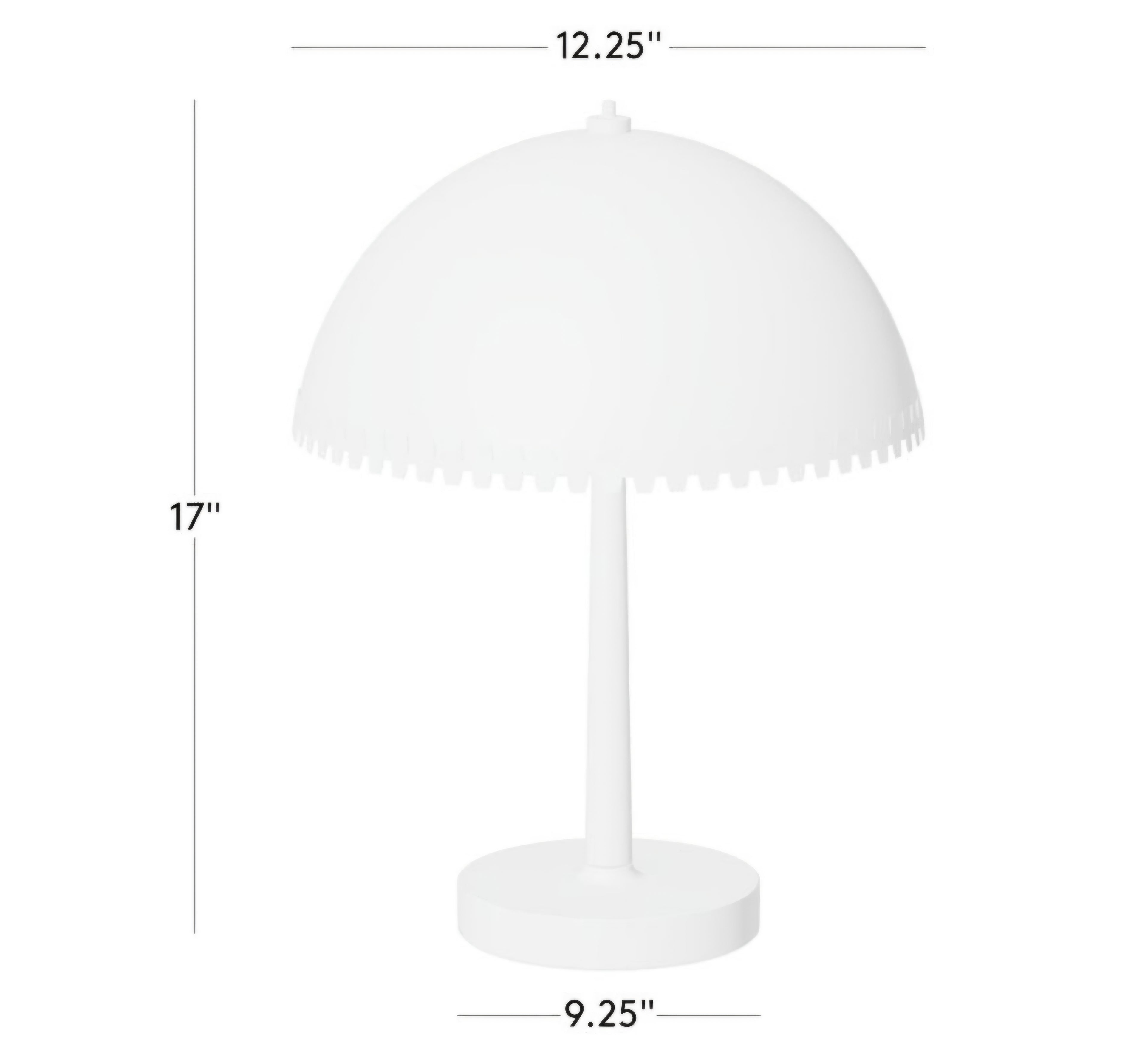 THE ONE × Oceana — Black Metal Table Lamp with Alabaster Shade