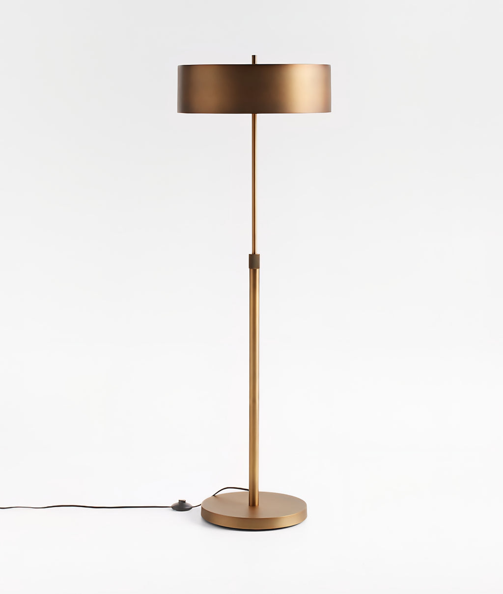 THE ONE × Zain — Brushed Brass Adjustable Floor Lamp (65")