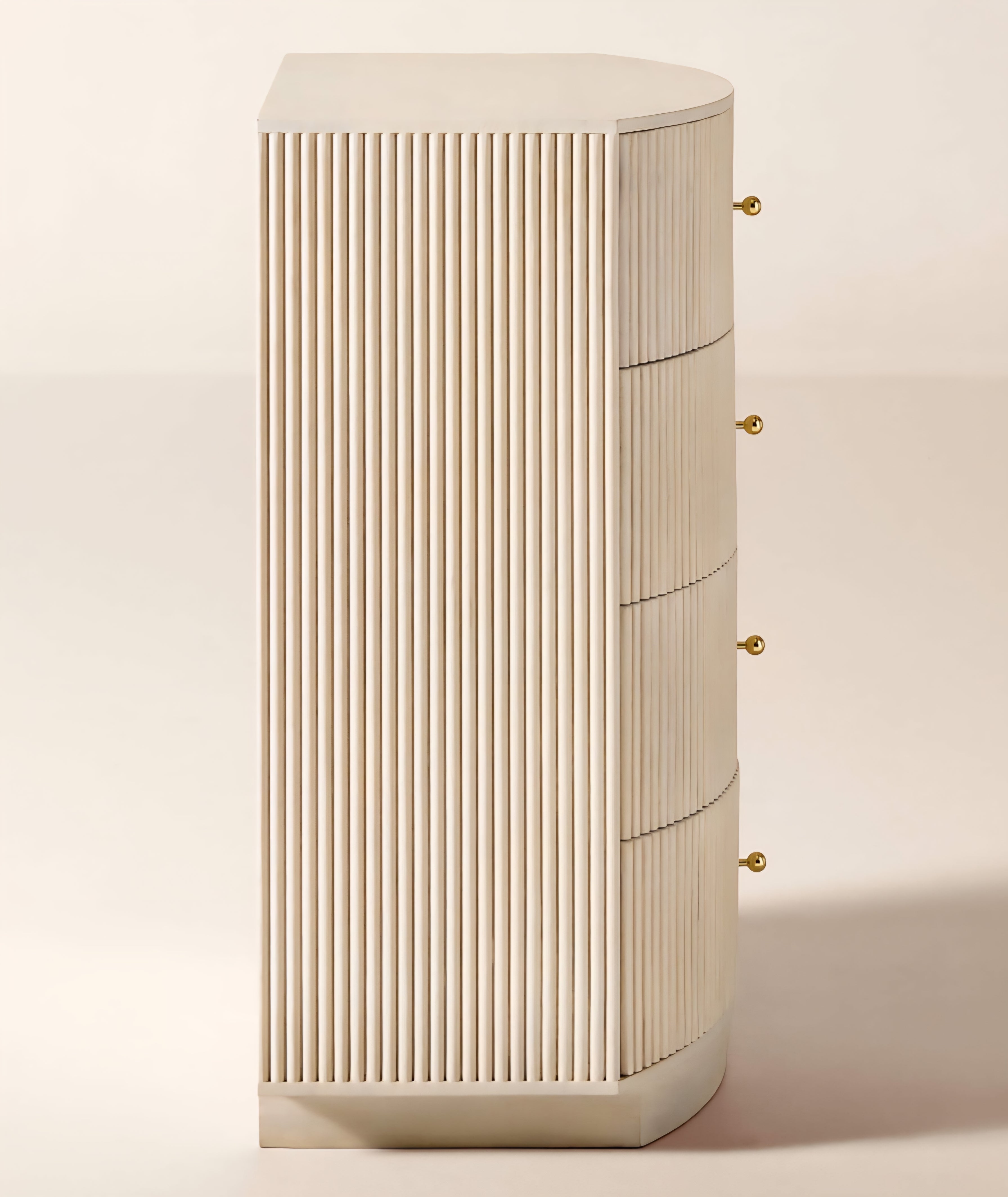 THE ONE × Cameo — Fluted Wood Tall Dresser