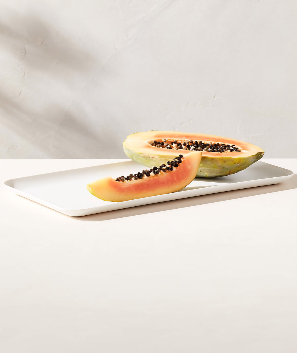 THE ONE × Pebble — Rectangular White Melamine Serving Platter