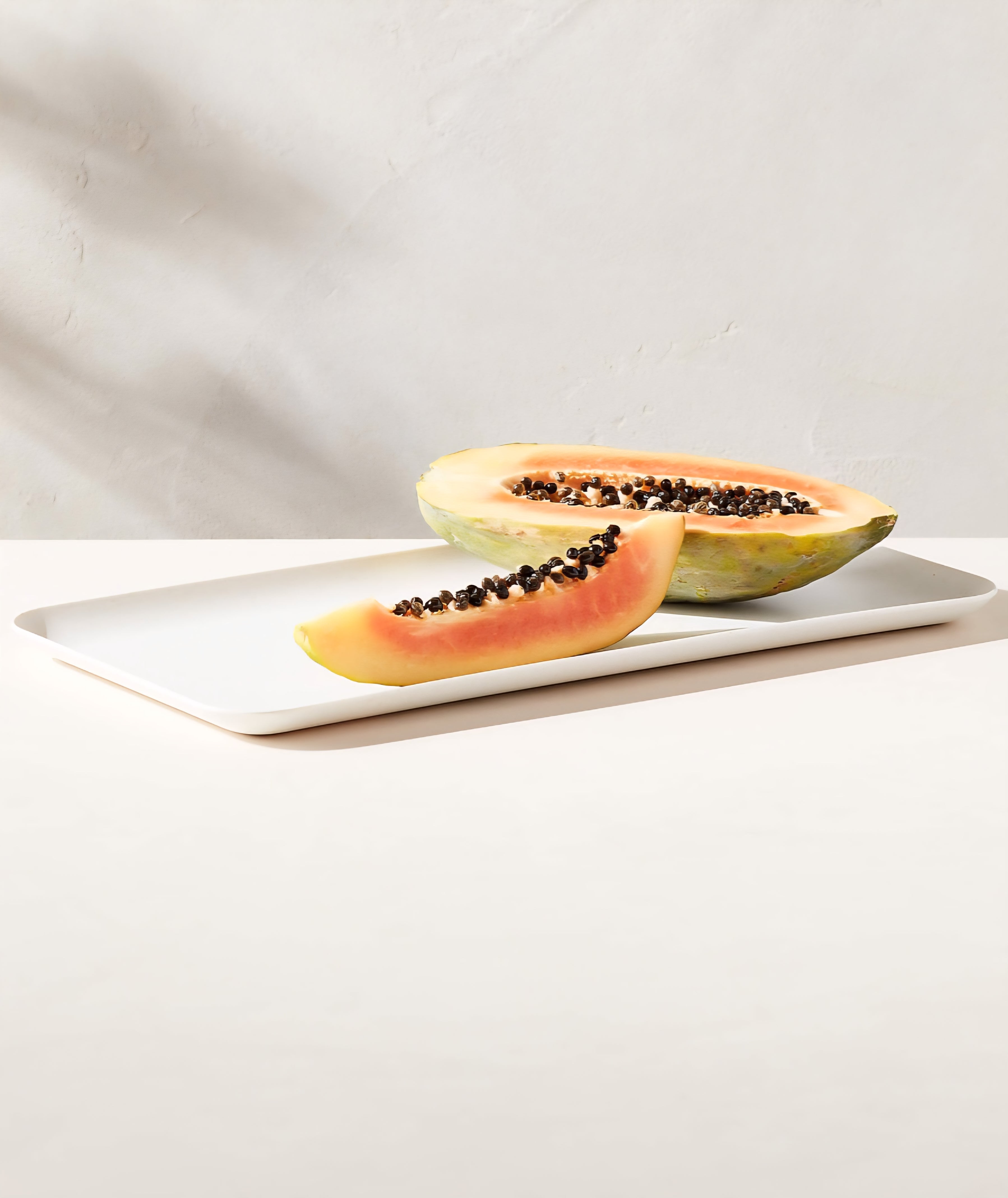 THE ONE × Pebble — Rectangular White Melamine Serving Platter