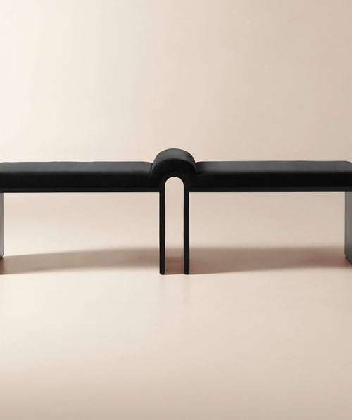 THE ONE × Arc — Faux Mohair/Velvet Bench