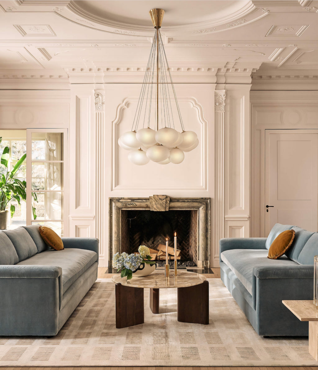 THE ONE × Corvina — Unlacquered Polished Brass Chandelier