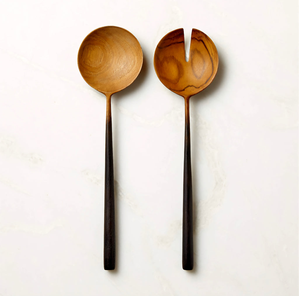 THE ONE × Fume — Teak Salad Servers Set of 2