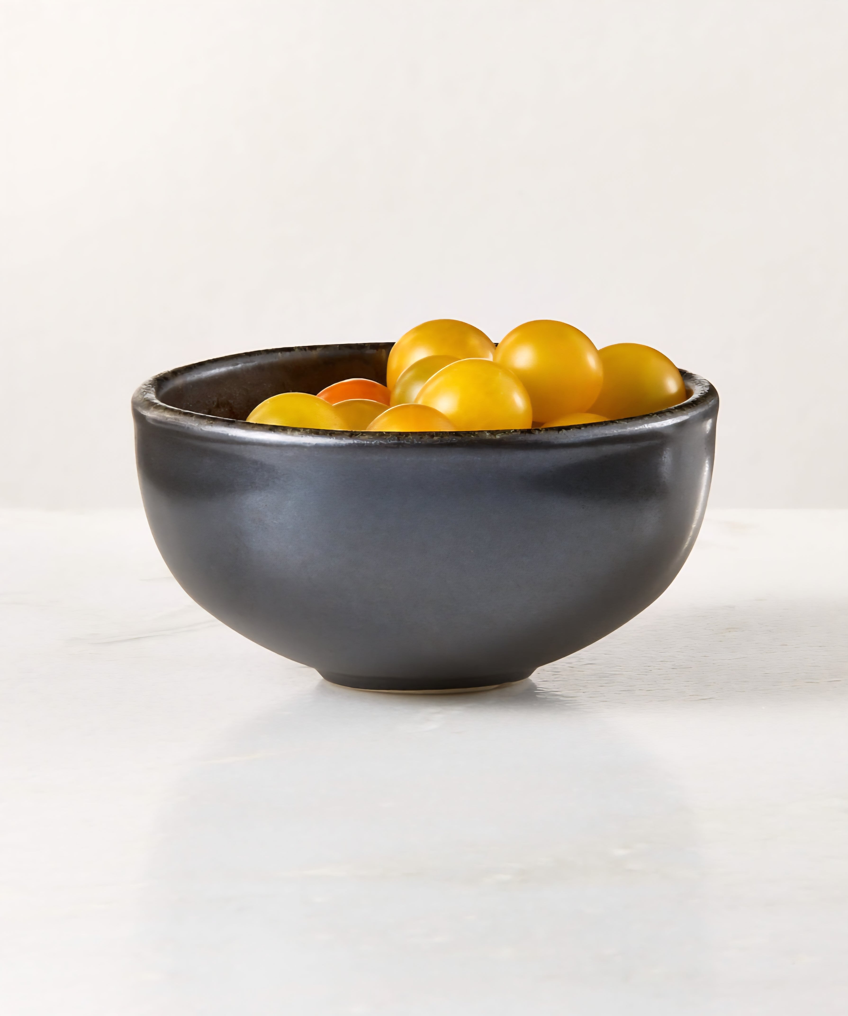 THE ONE × Drift — Ivory / Black Mini Bowl with Glossy Reactive Glaze