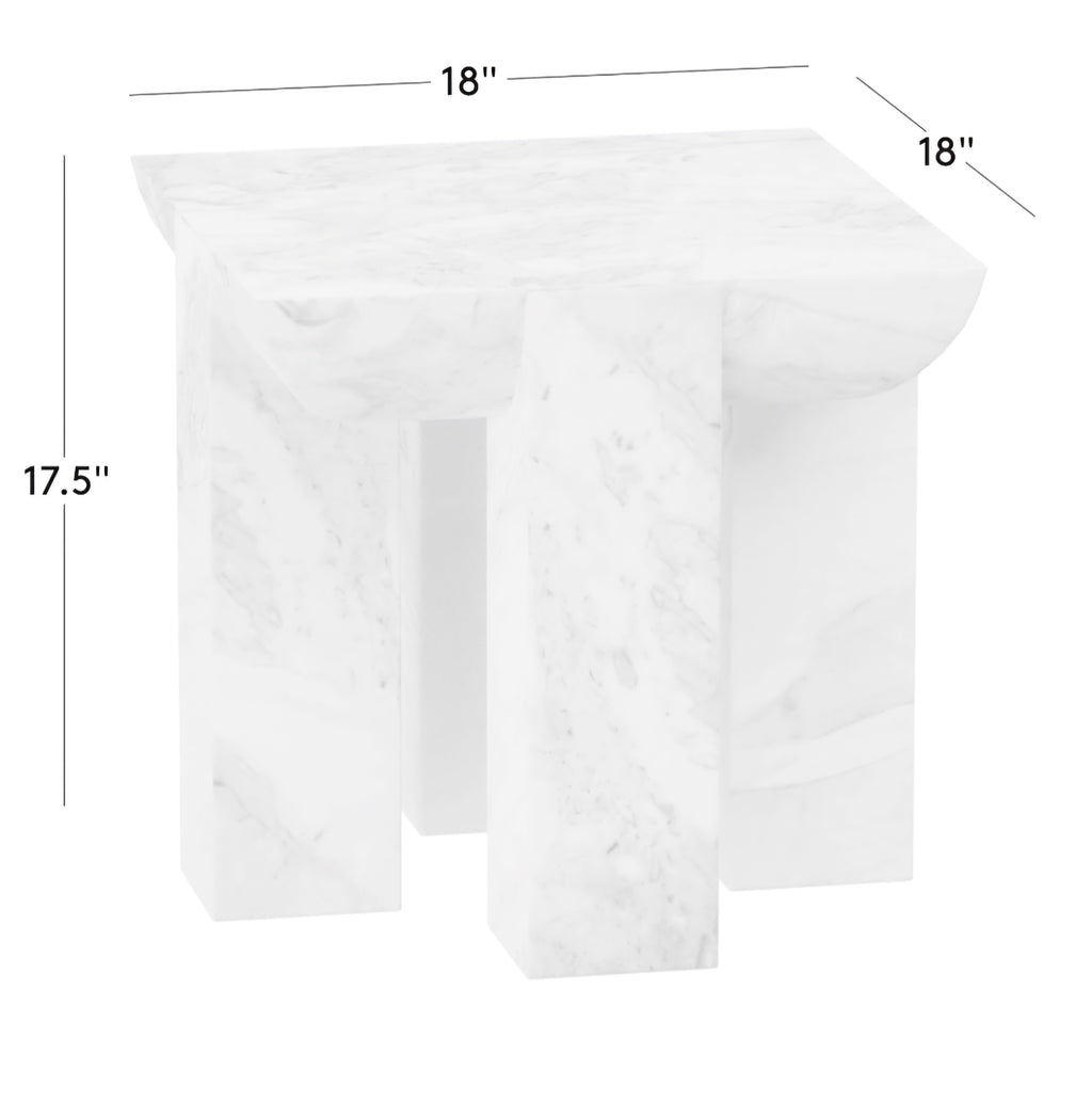 THE ONE × Marlo — Marble Side Table