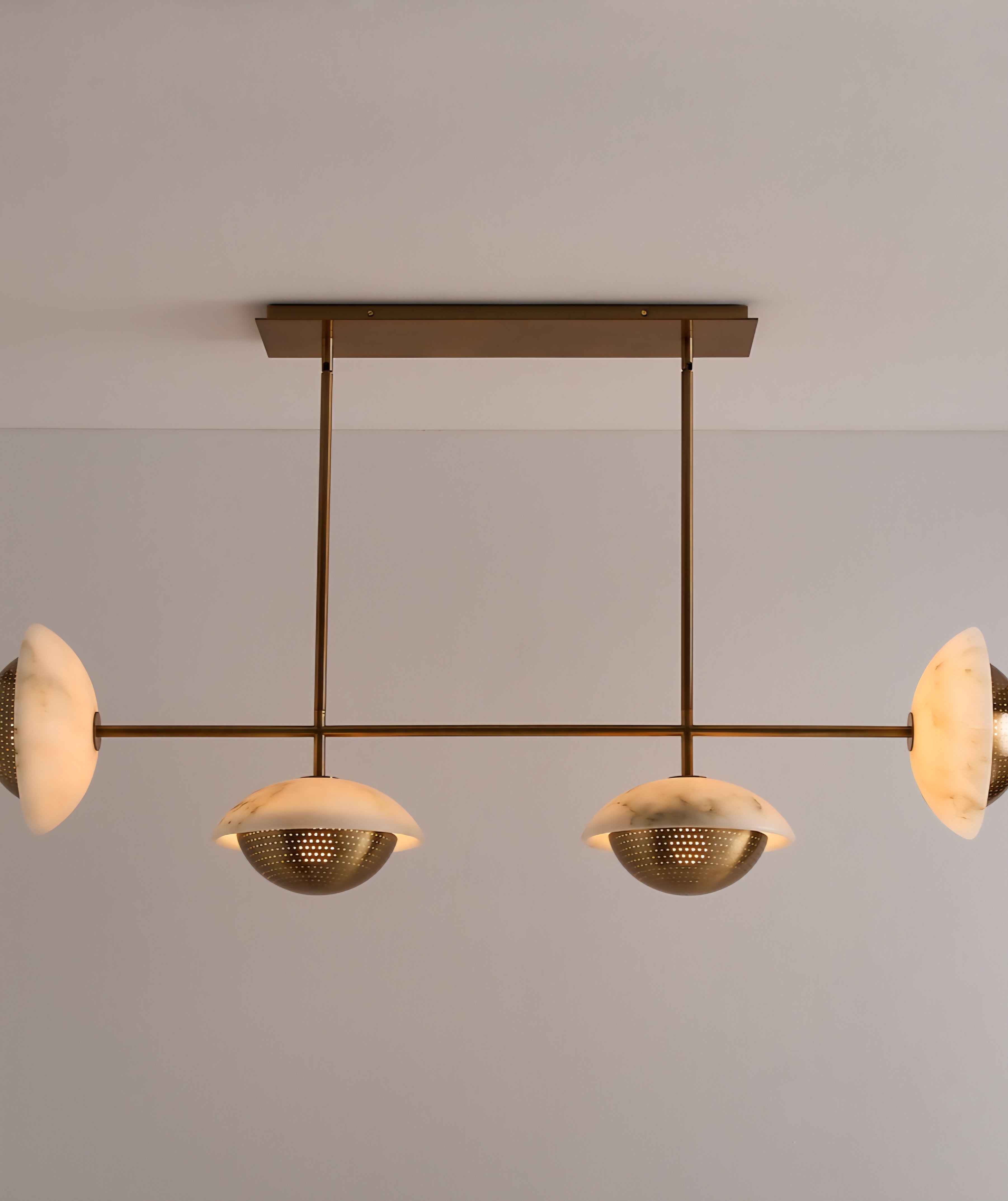 THE ONE × Solstice — Alabaster Chandelier (53.4")