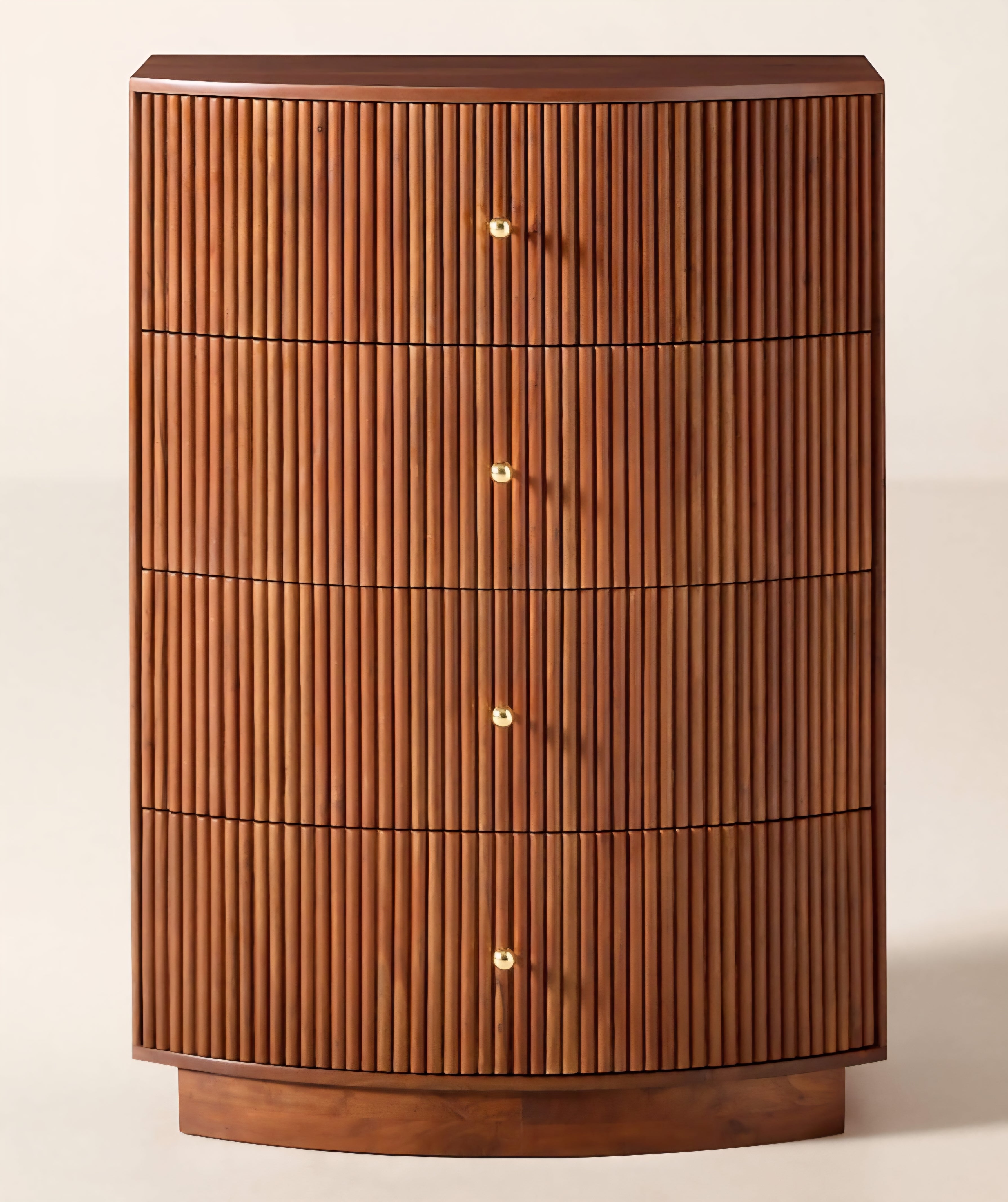THE ONE × Cameo — Fluted Wood Tall Dresser