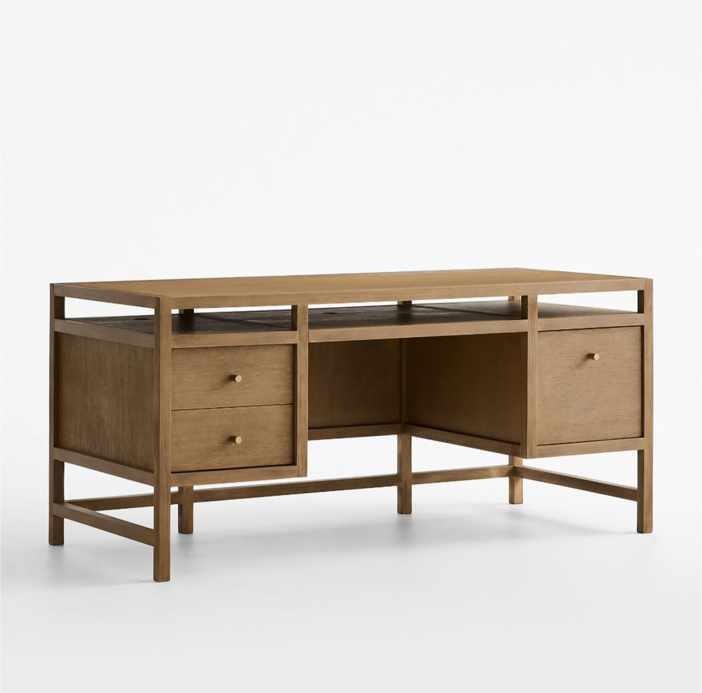 THE ONE × Raffael — Carved Wood Executive Desk