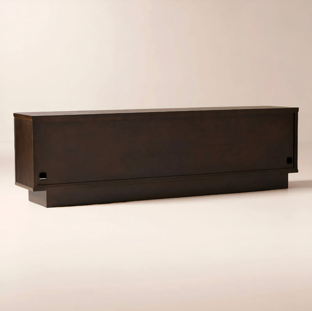 THE ONE × Davison — Fluted Dark Oak Media Console