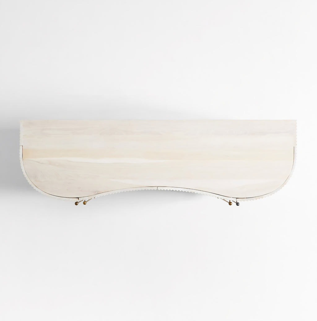 THE ONE × Coastline — Oak Wood Fluted Credenza (72")