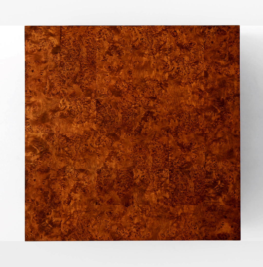 THE ONE × Scatola — Brown Burl Wood Coffee Table