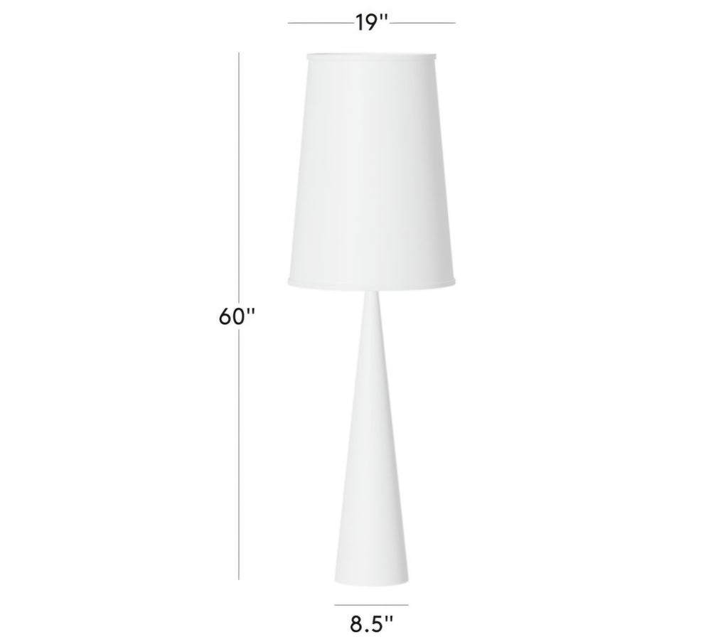 THE ONE × Bruna — Walnut Wood and Linen Floor Lamp