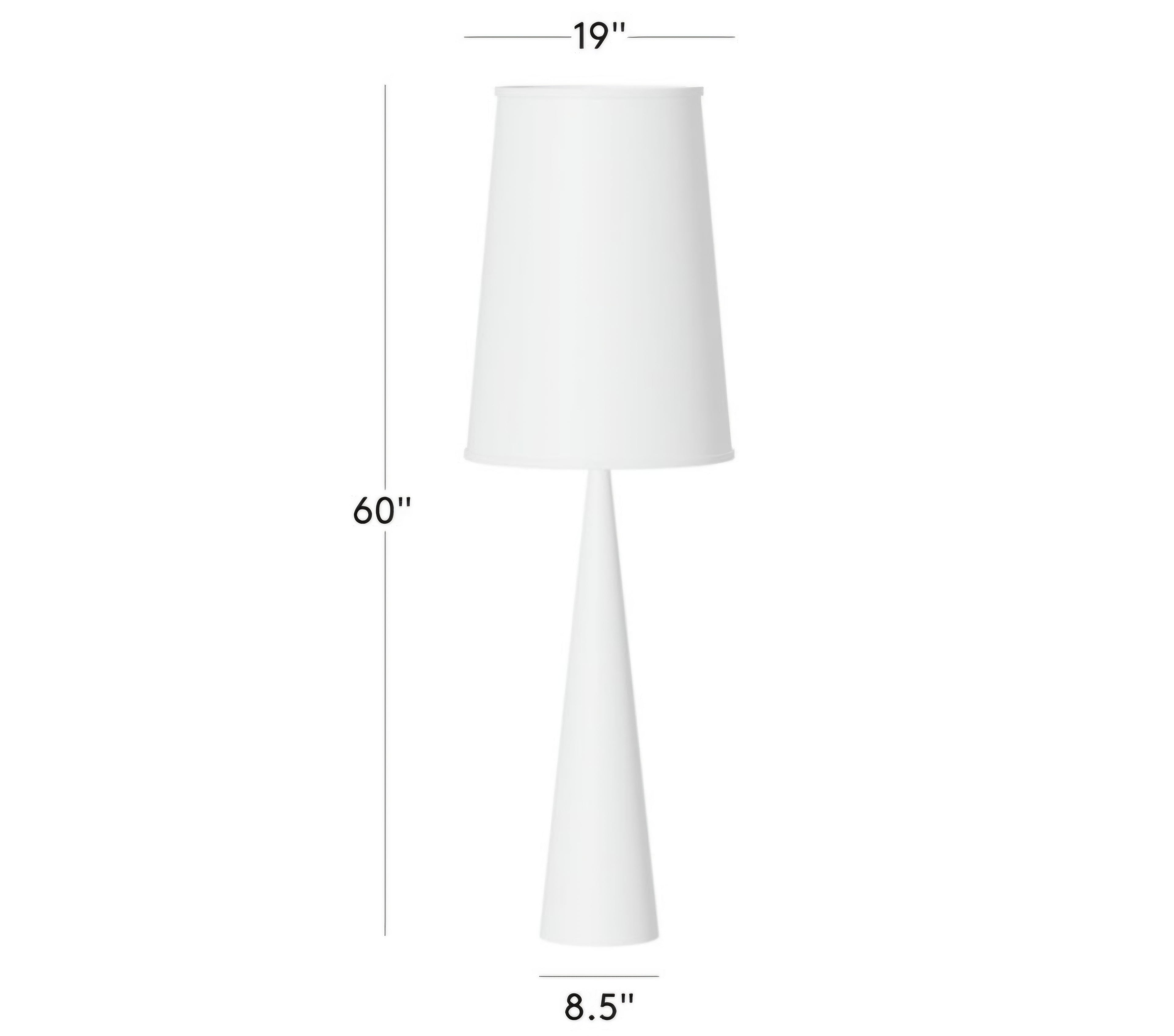 THE ONE × Bruna — Walnut Wood and Linen Floor Lamp
