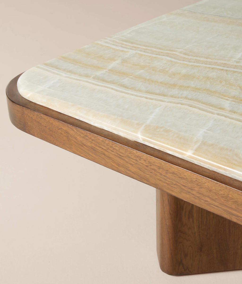 THE ONE × Rio — Onyx and Walnut Coffee Table