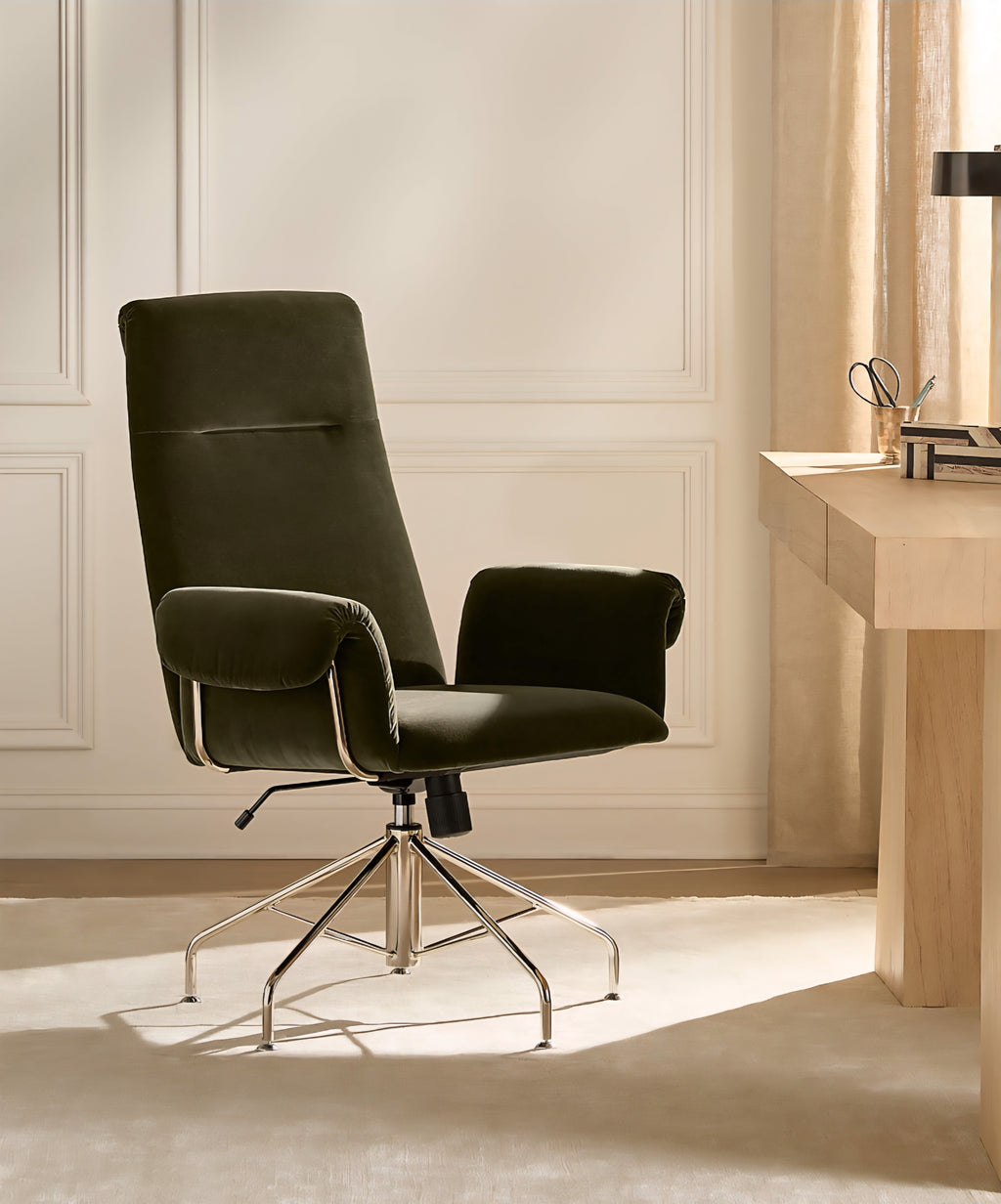 THE ONE × Saviti — Velvet Office Chair