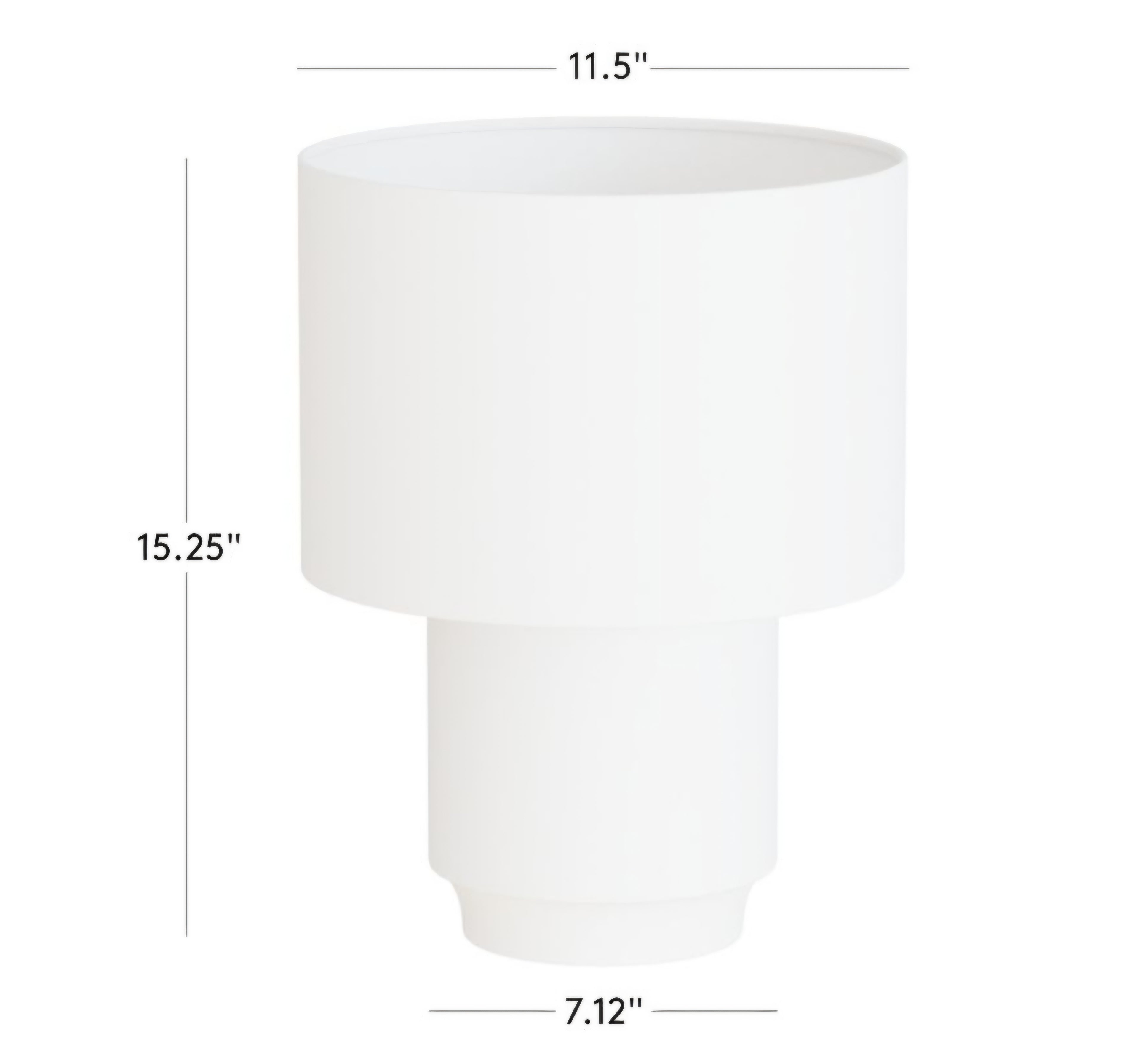 THE ONE × Rosalind — White Ceramic Reactive Glaze Table Lamp with Silk Shade