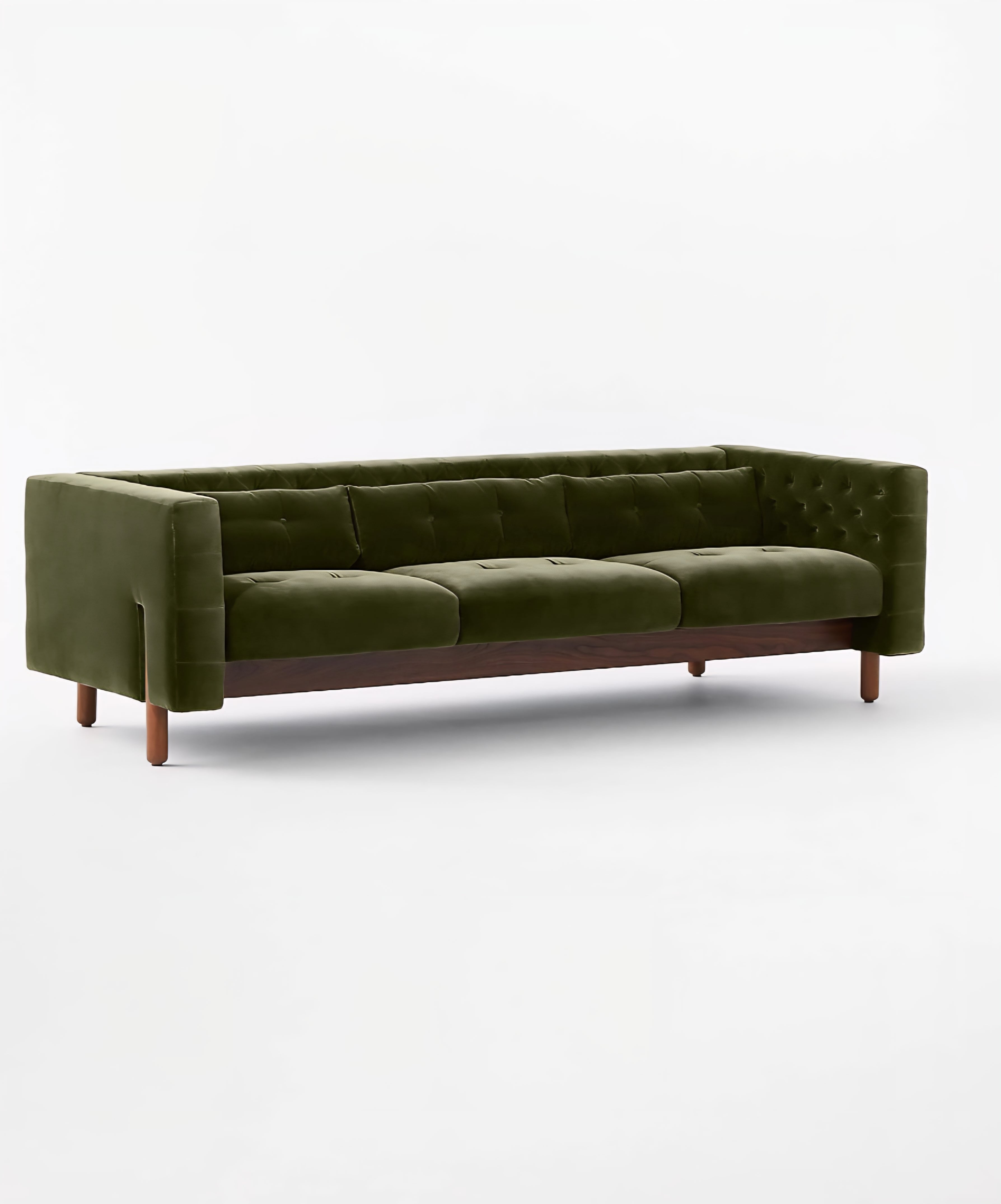 THE ONE × Marconi — Tufted Leather & Velvet Sofa