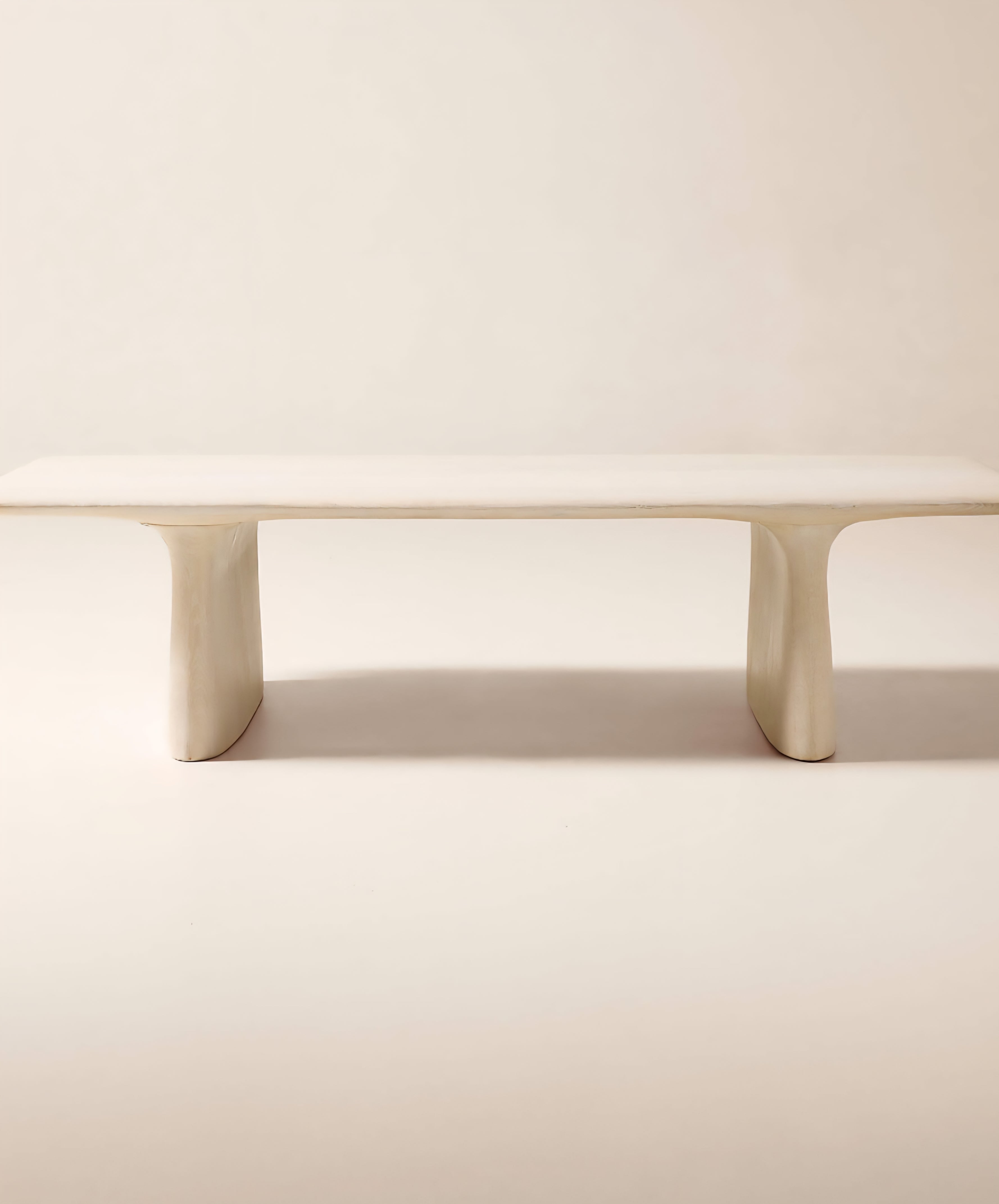 THE ONE × Almera — White Marble Coffee Table (66")