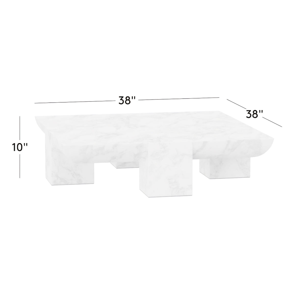 THE ONE × Marlo — Marble Coffee Table