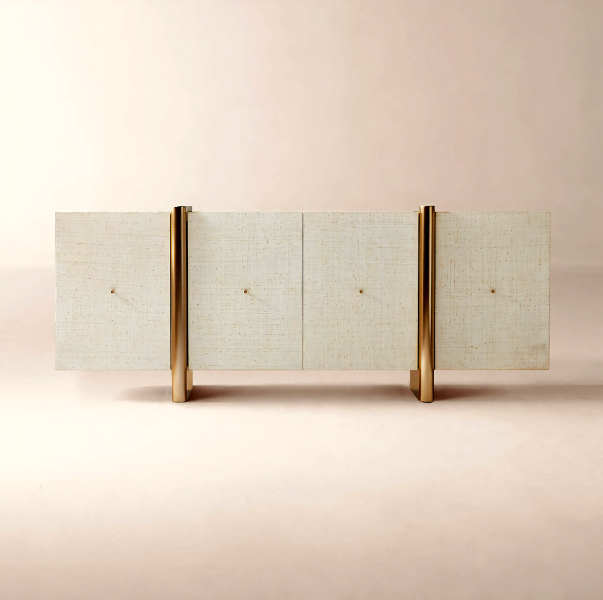 THE ONE × Dorset — White Lacquered Linen Credenza