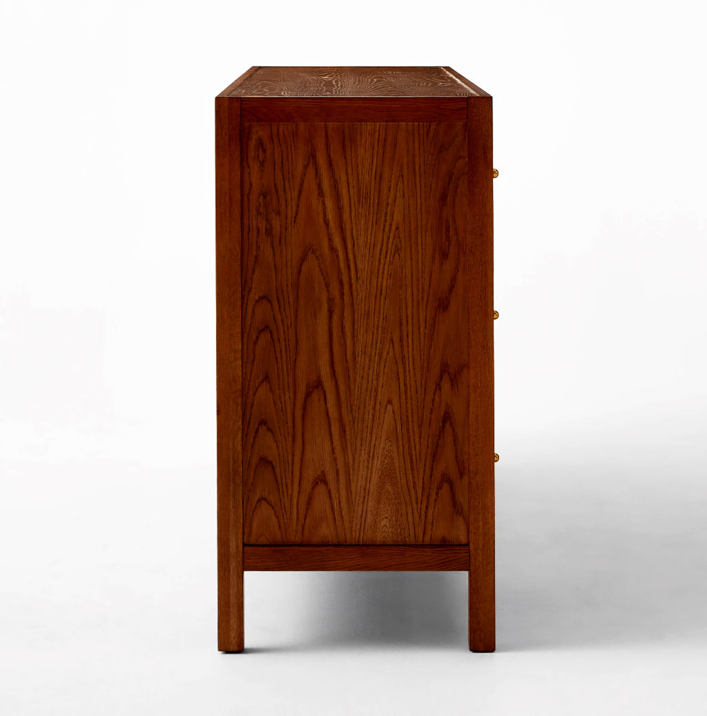 THE ONE × Layton — White Oak and Shagreen 6-Drawer Dresser