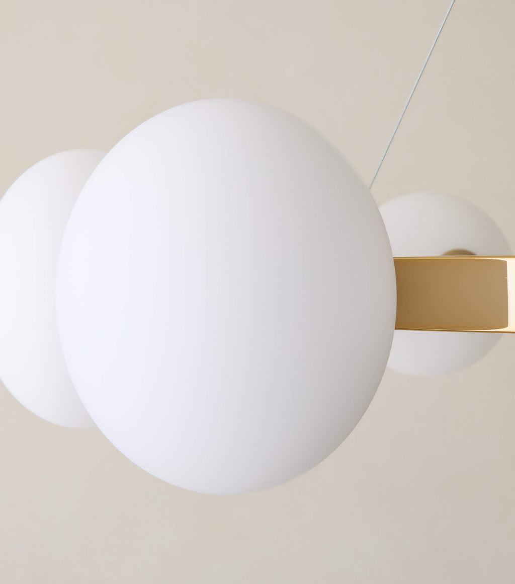 THE ONE × Curie — Polished Champagne Chandelier