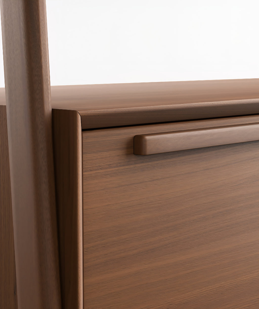THE ONE × Tate — Walnut Wood Hall Tree with Bench and Shoe Storage (44")