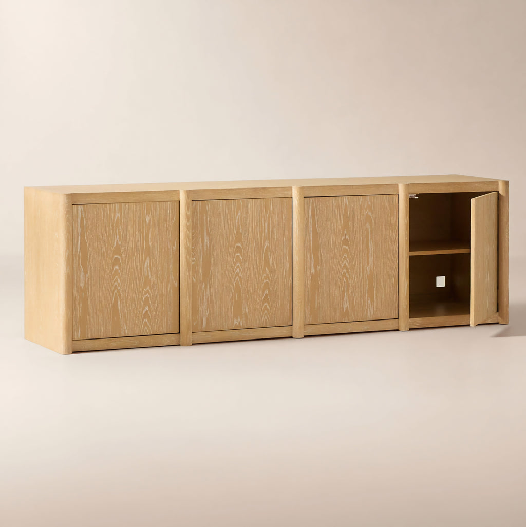 THE ONE × Macron — Oak Media Console