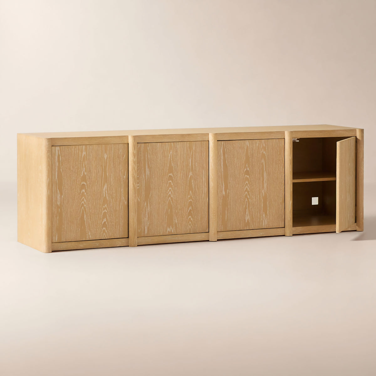 THE ONE × Macron — Oak Media Console