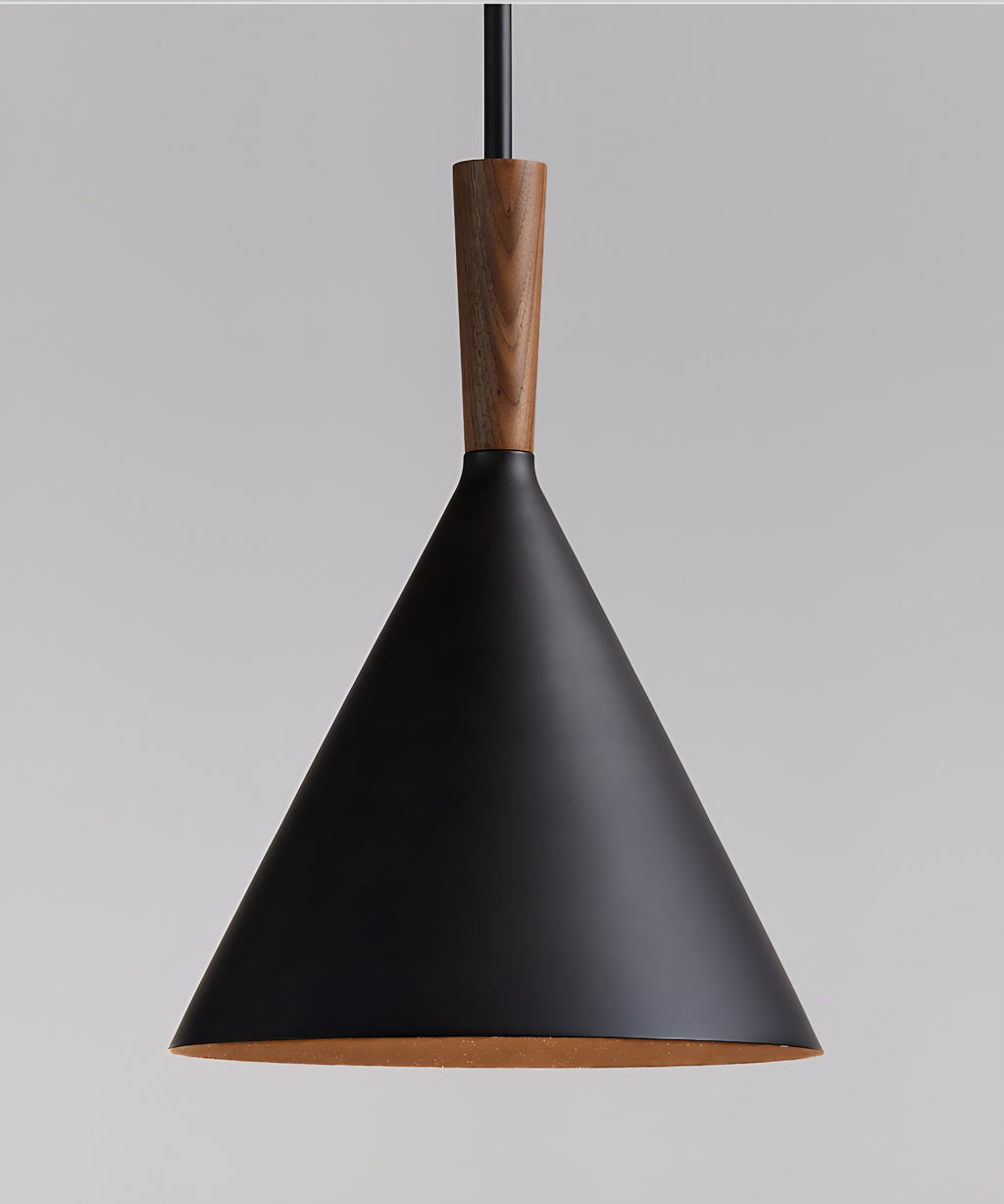 THE ONE × Weston — Black Mid‑Century Modern Pendant Light (11")