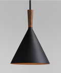 THE ONE × Weston — Black Mid‑Century Modern Pendant Light (11")