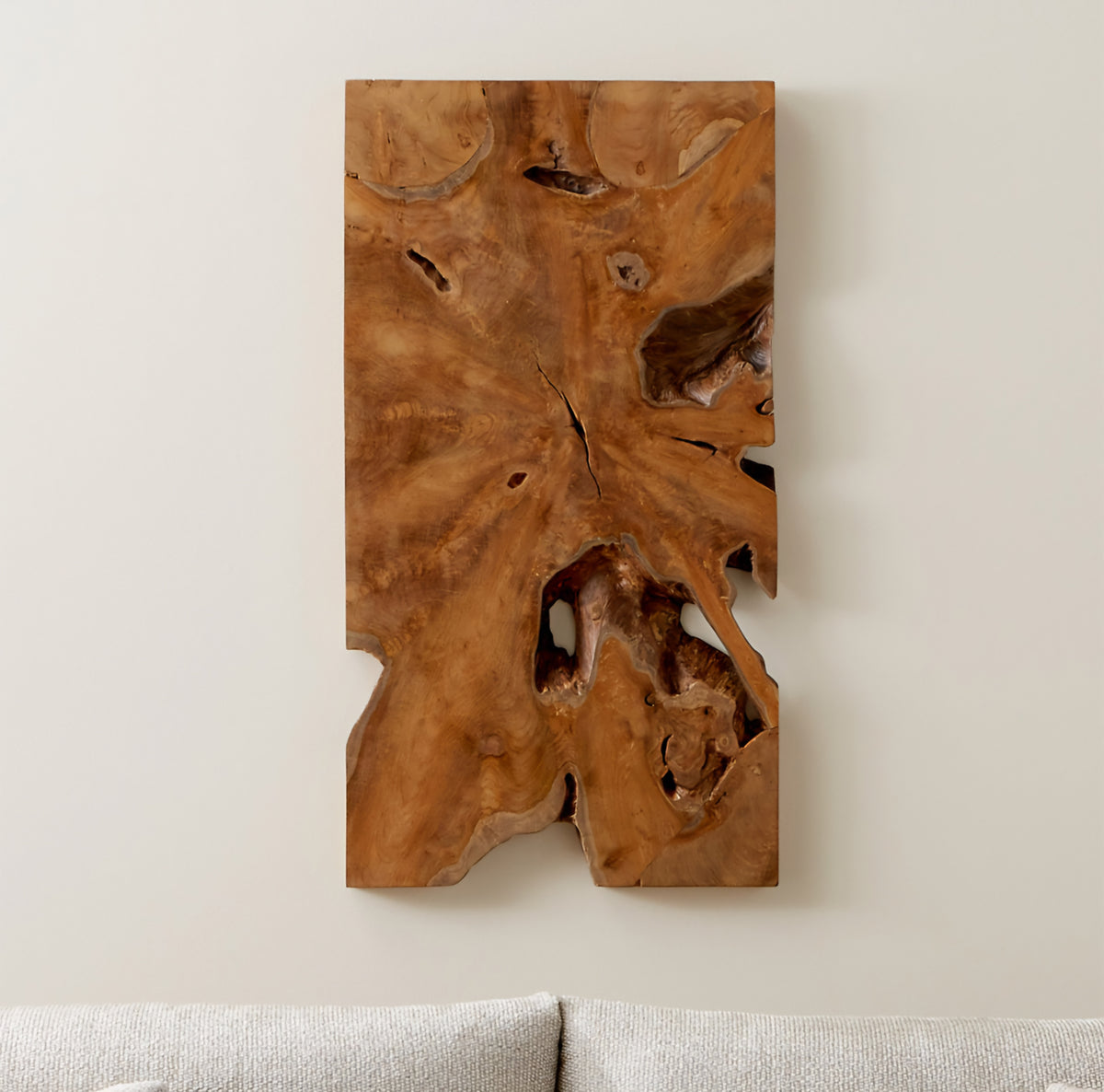 THE ONE × Slice — Teak Wall Art (19"x35")