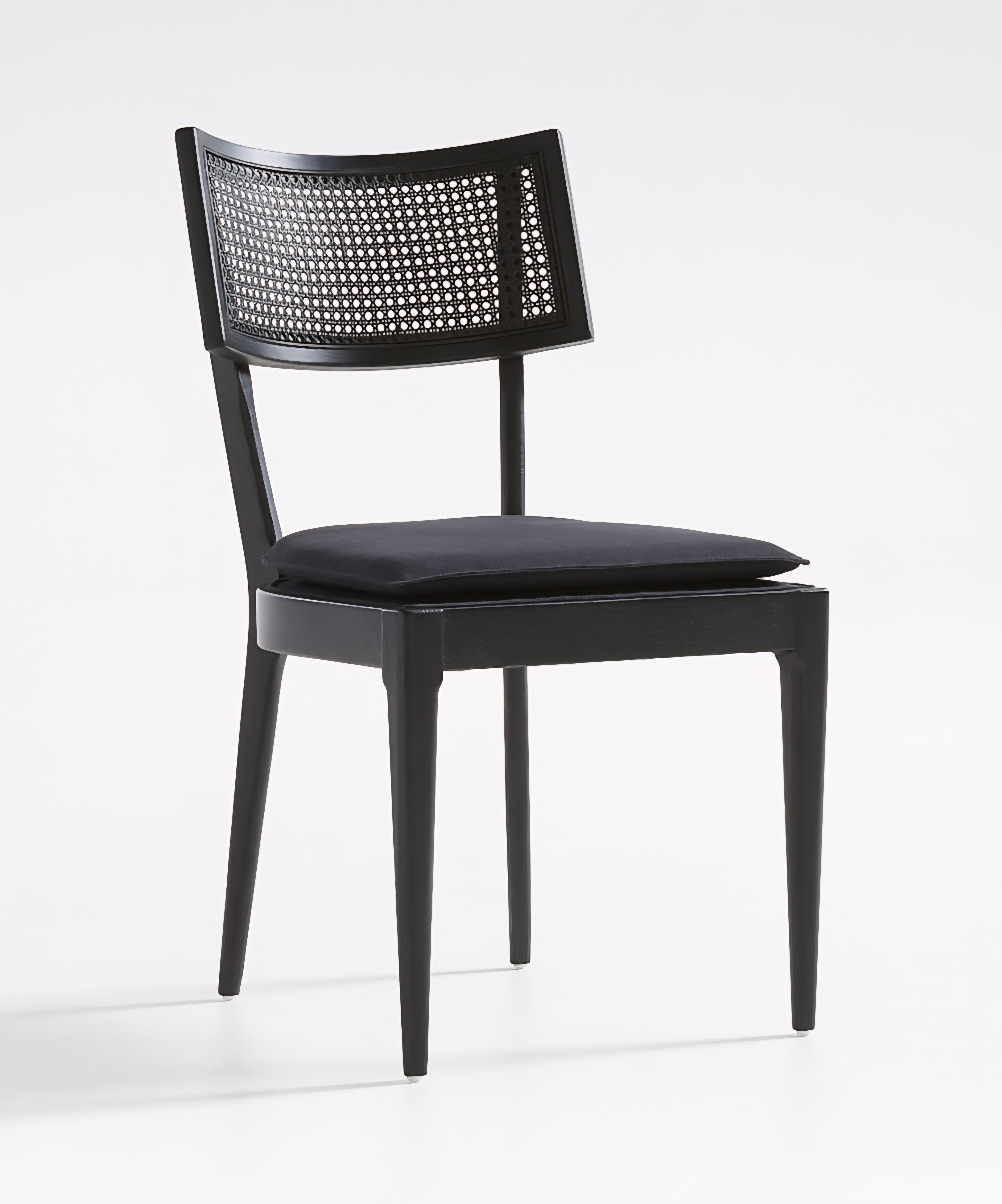 THE ONE × Libby — Light Brown Wood + Natural Cane Dining Chair