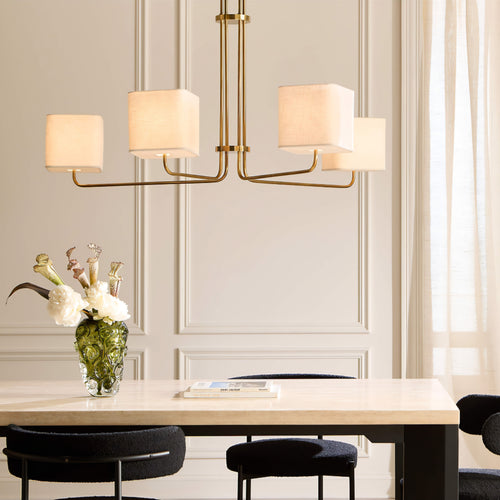 THE ONE × Archer — Multi-Arm Aged Brass Chandelier