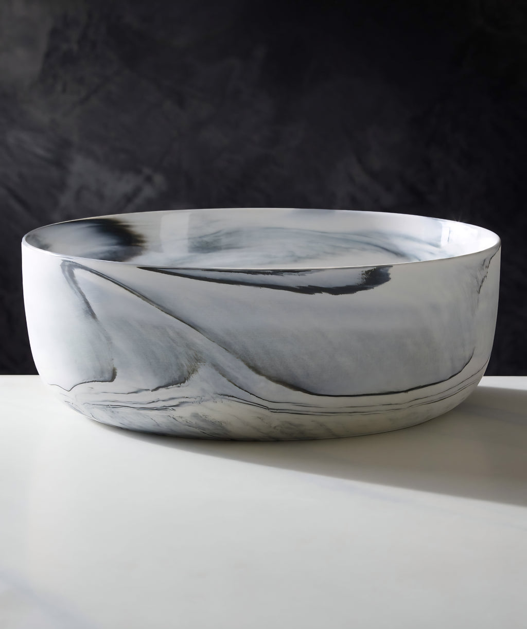 THE ONE × Swirl — Black and White Serving Bowl