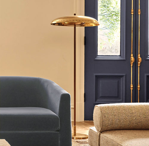 THE ONE × Atelier — Aged Brass Floor Lamp