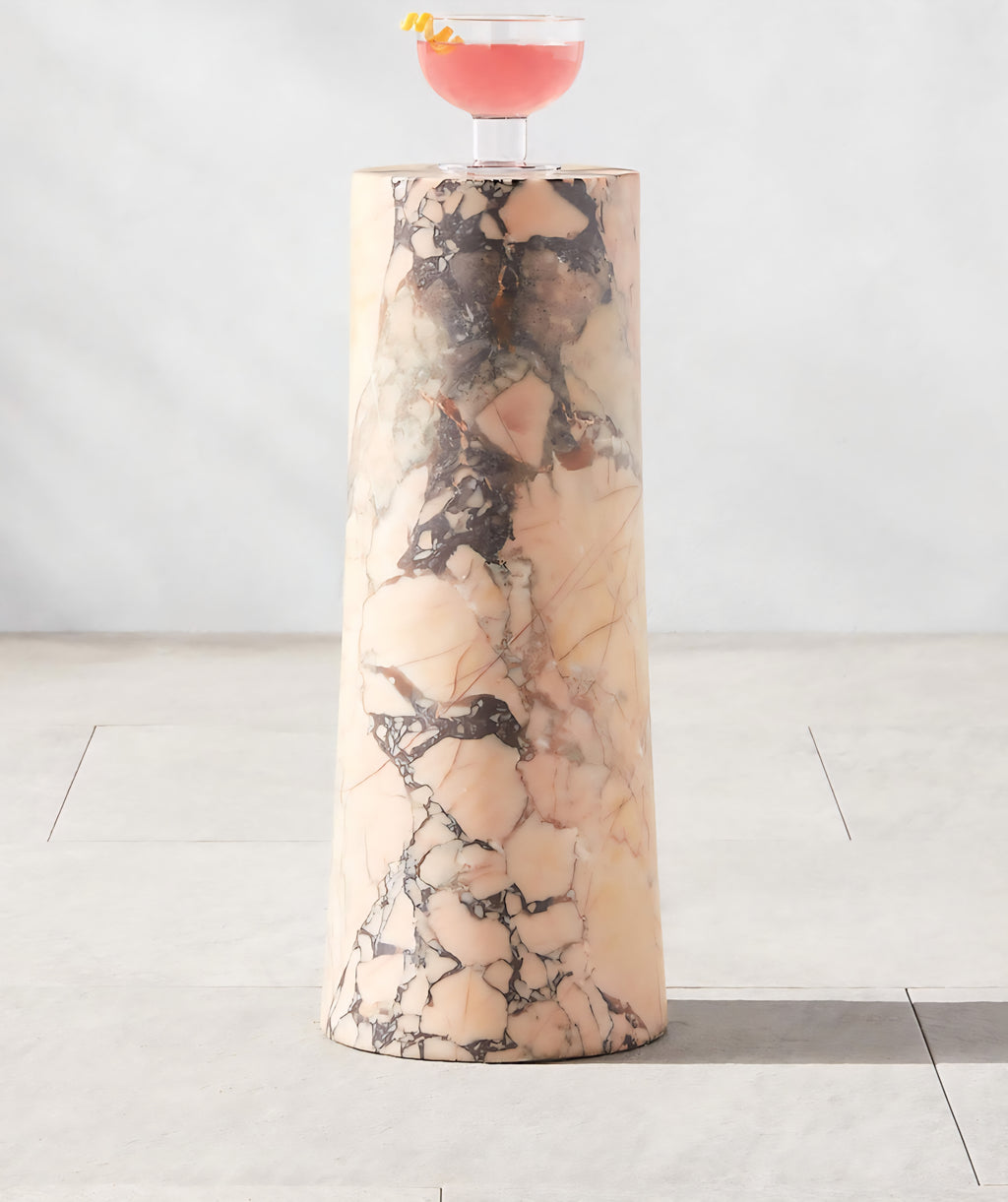 THE ONE × La Paloma — Purple Braccia Marble Side Table