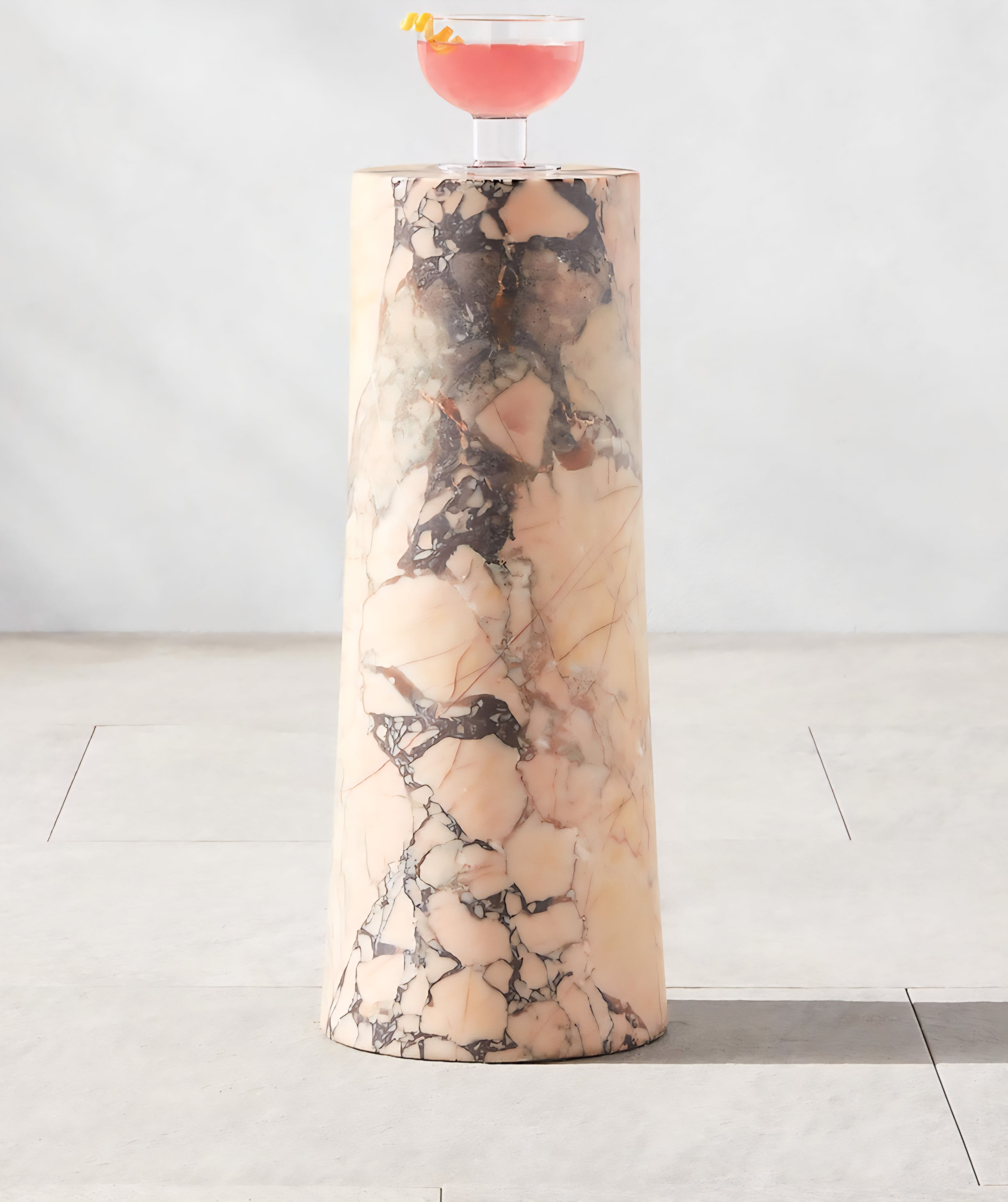 THE ONE × La Paloma — Purple Braccia Marble Side Table