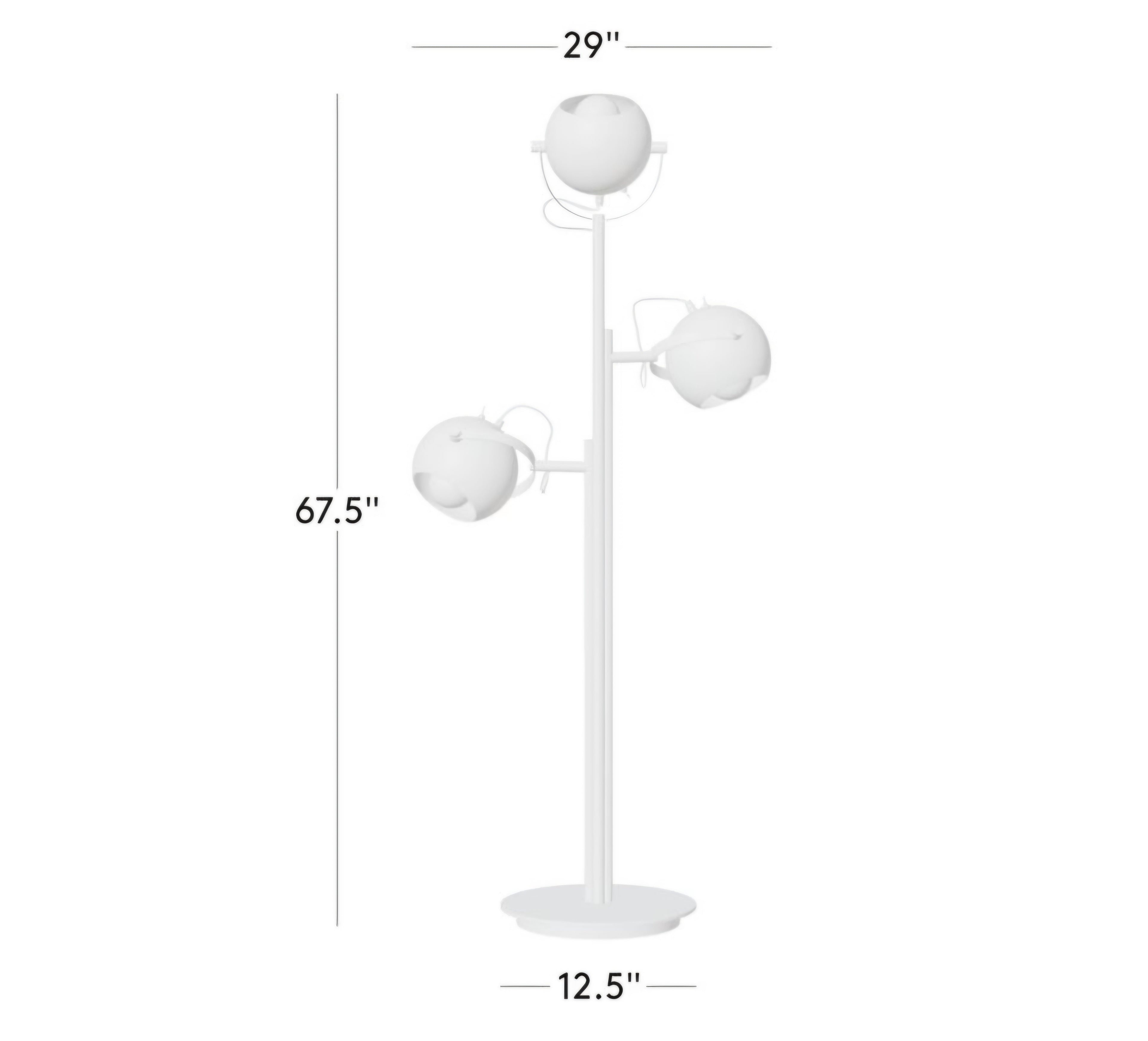 THE ONE × Daltrey — White Metal Floor Lamp