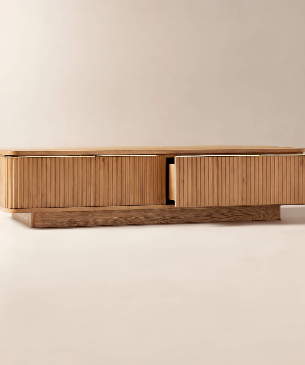 THE ONE × Davison — Fluted Oak Coffee Tables