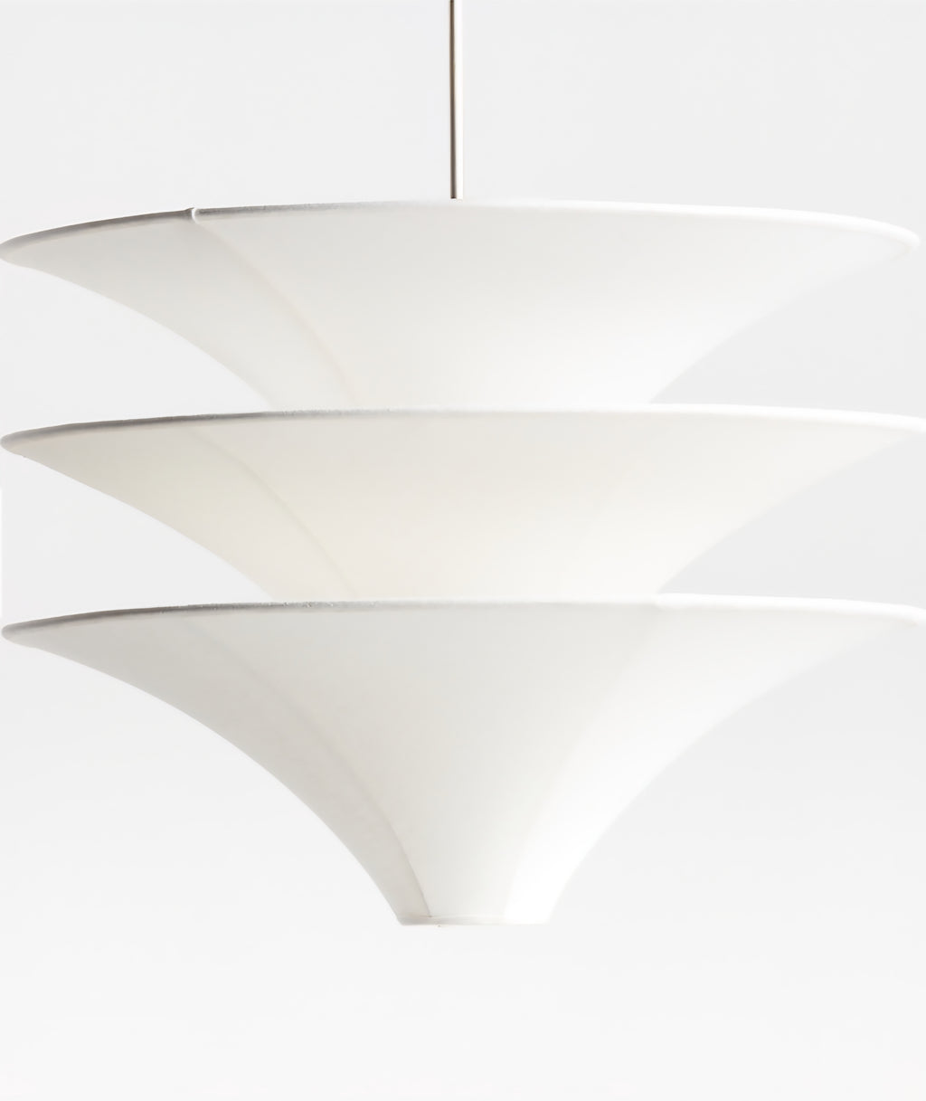 THE ONE × Trésor — Three‑Tiered Fabric Pendant Light