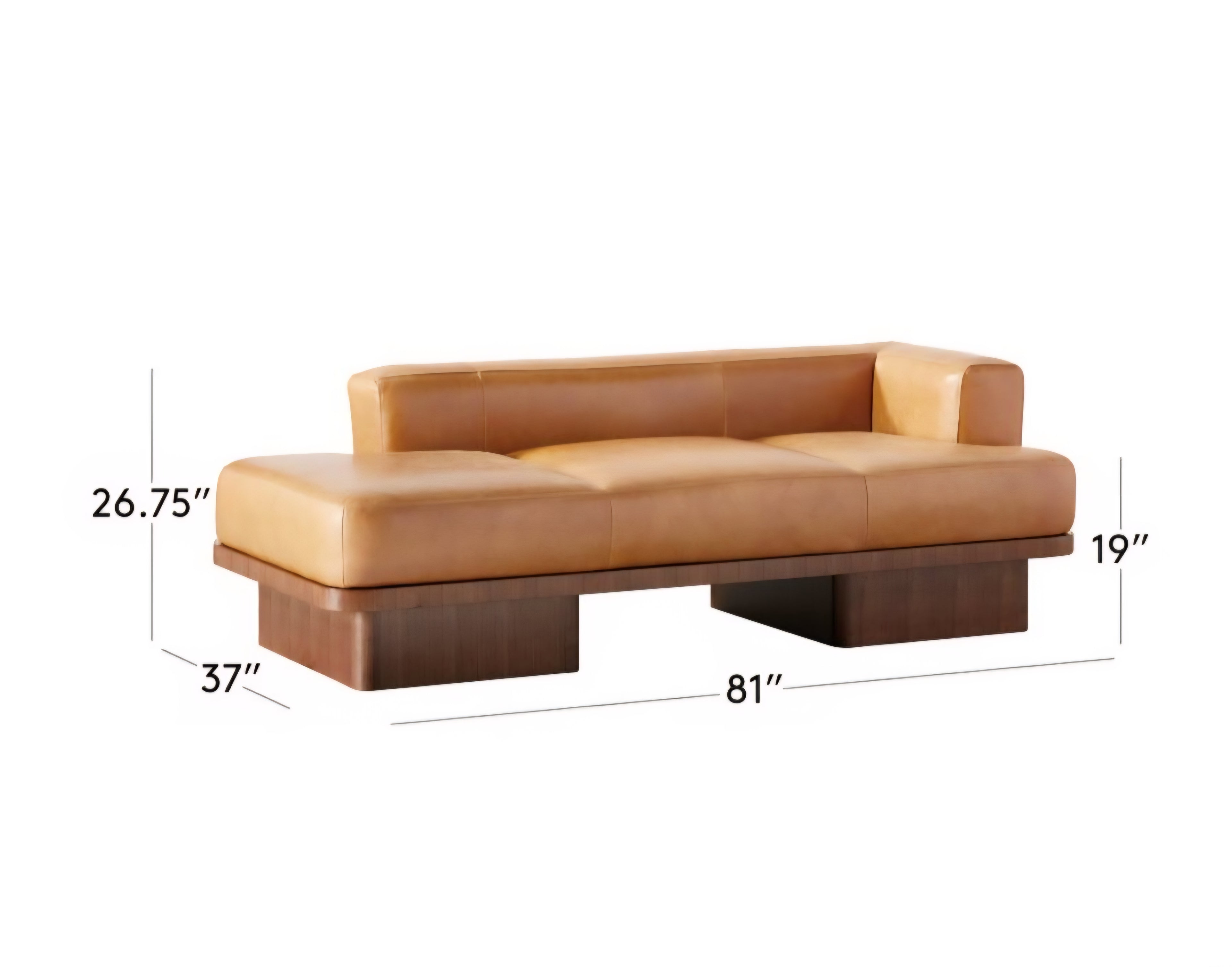 THE ONE × Serafin — Brown Leather Daybed