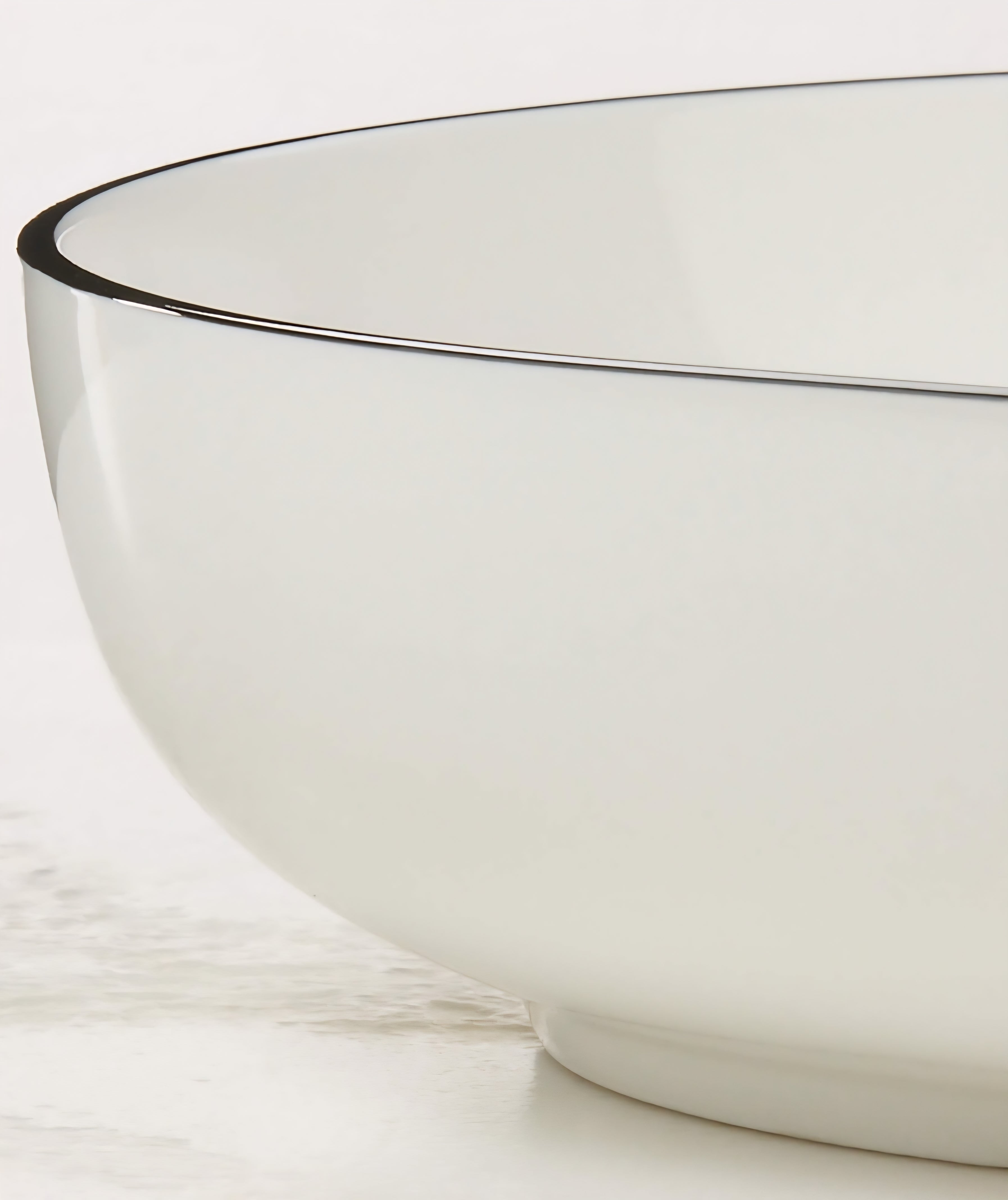 THE ONE × Contact — White Ceramic Serving Bowl